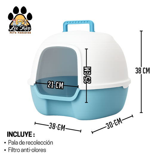 Arenero cerrado modelo domo - Color: azul