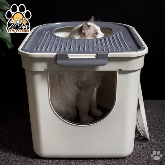 Arenero Cerrado de Doble Apertura "Smart Exit" - Color azul