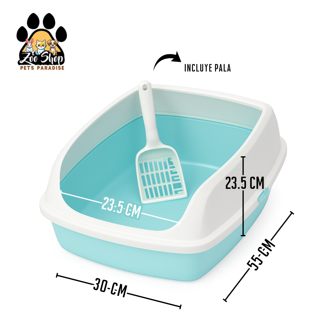 Arenero abierto con borde alto - Color azul