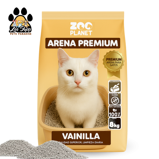 Arena Aglomerante Ultra Premium Zoo Planet 8KG - Fragancia de vainilla