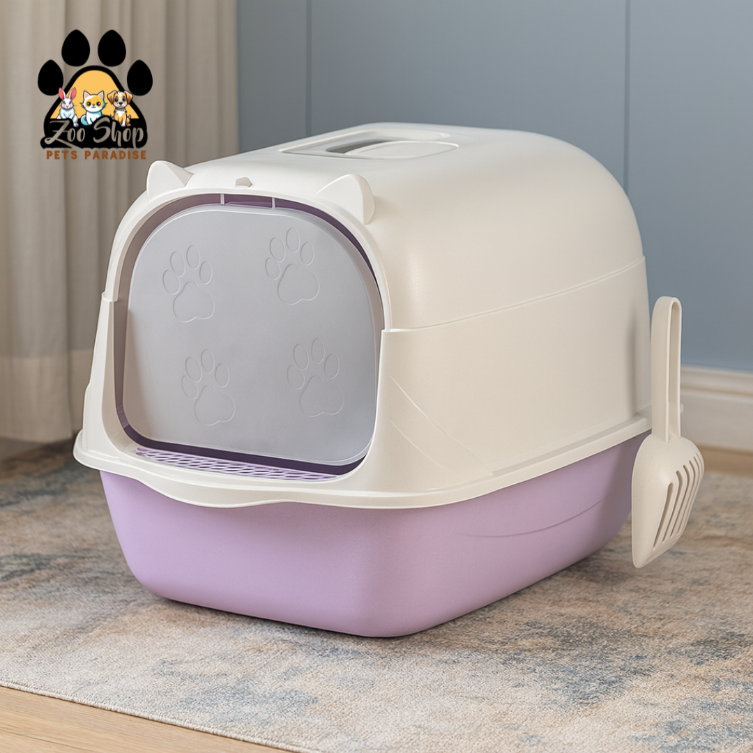 Arenero cerrado modelo orejitas - Color morado