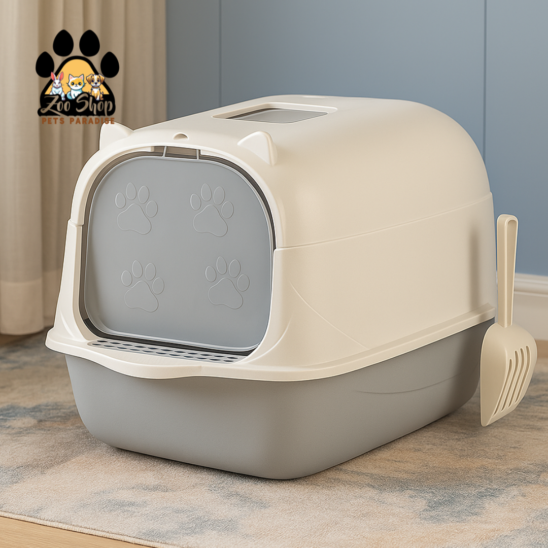 Arenero cerrado modelo orejitas - Color gris