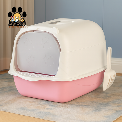 Arenero cerrado modelo orejitas - Color rosado