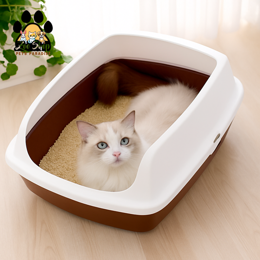 Arenero abierto con borde alto - Color chocolate