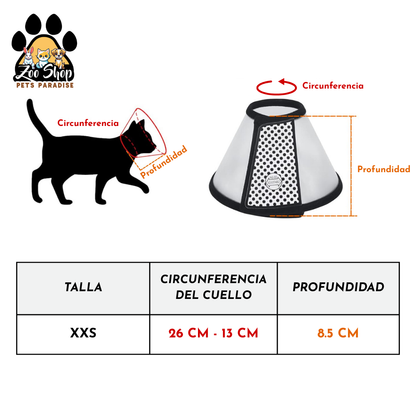 Collar Isabelino de Recuperación - Talla XXS