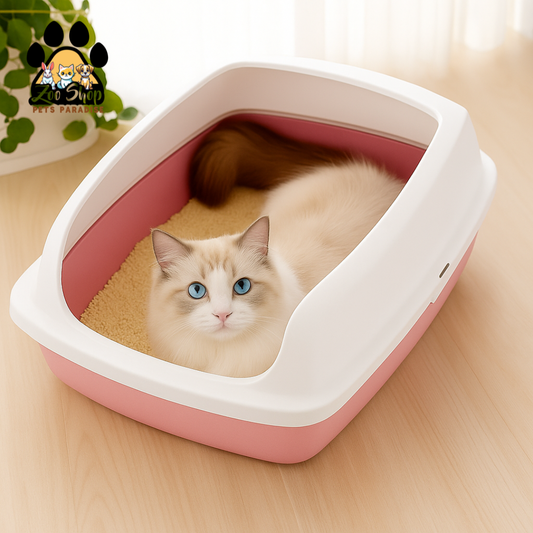 Arenero abierto con borde alto - Color rosado