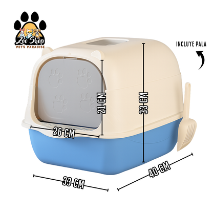 Arenero cerrado modelo orejitas - Color azul