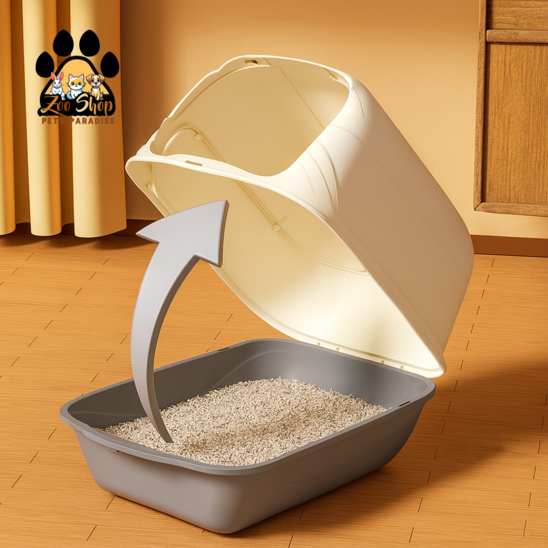 Arenero cerrado modelo orejitas - Color negro