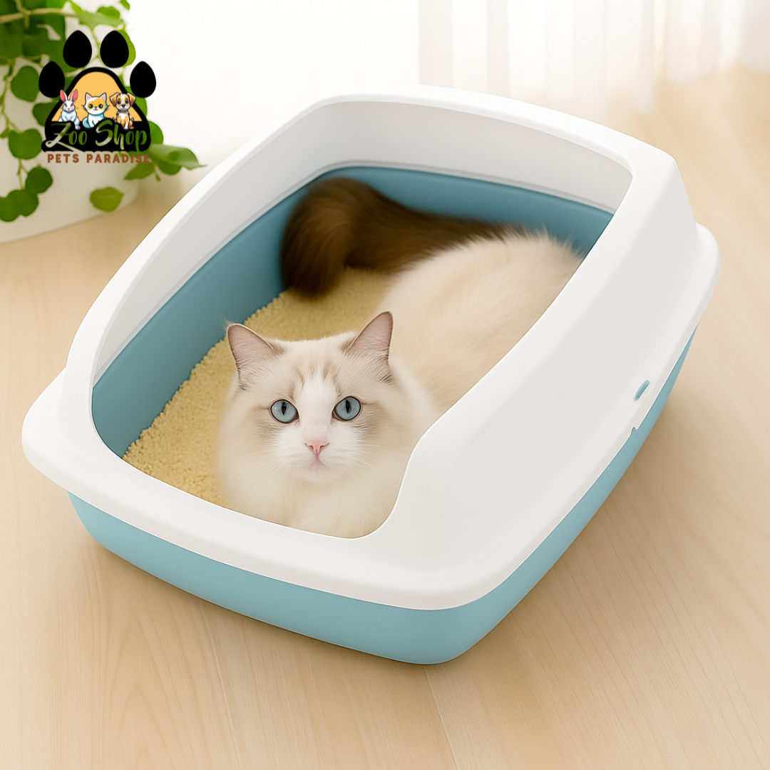 Arenero abierto con borde alto - Color azul