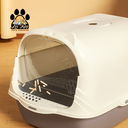 Arenero cerrado modelo orejitas - Color gris