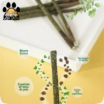 Palitos de matatabi saborizados