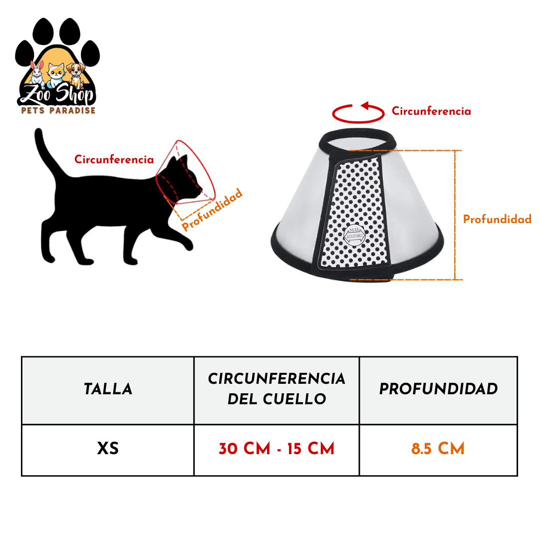 Collar Isabelino de Recuperación - Talla XS