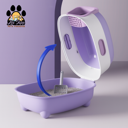 Arenero Cerrado con Luz UV “CleanUV CatBox” - Color gris