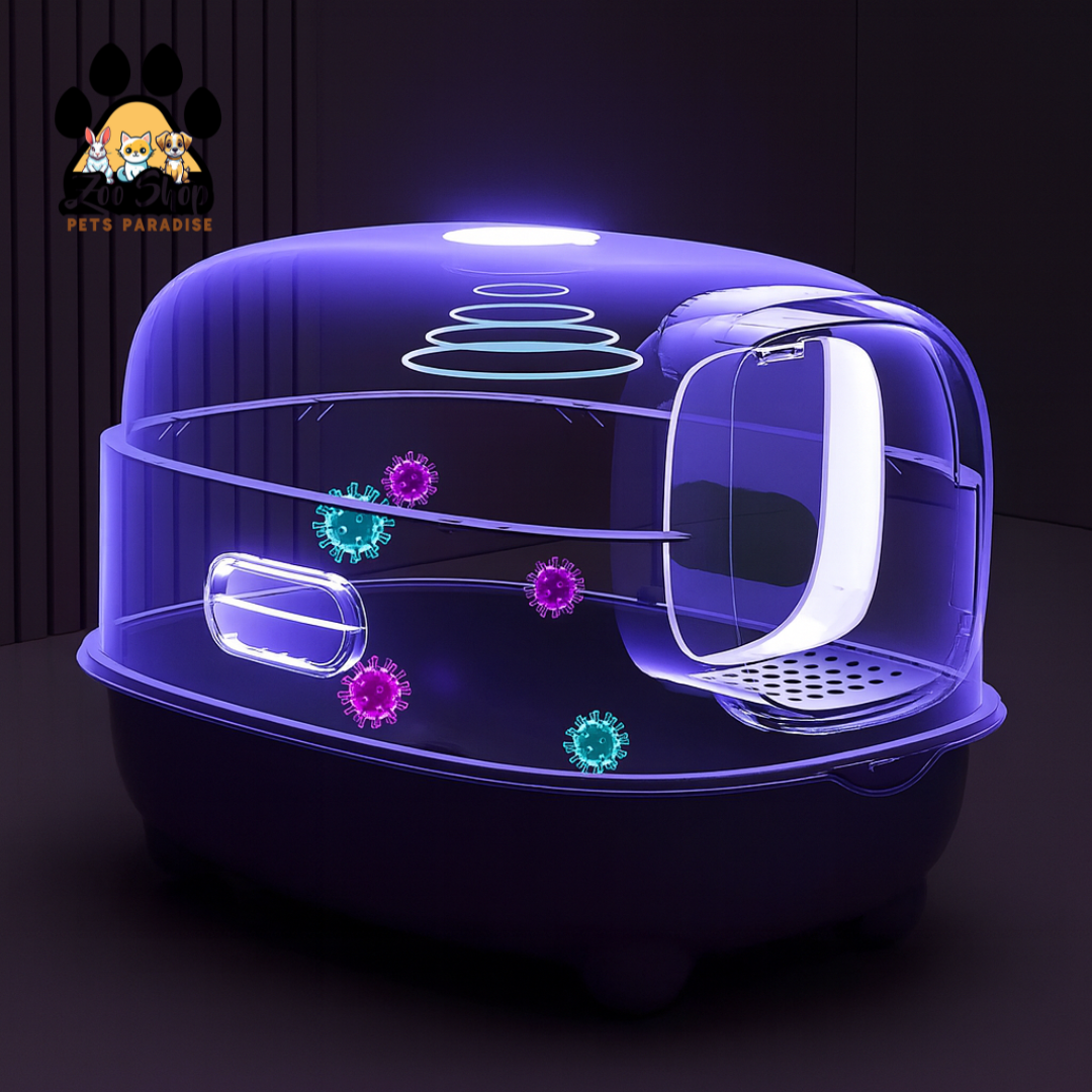 Arenero Cerrado con Luz UV “CleanUV CatBox” - Color gris