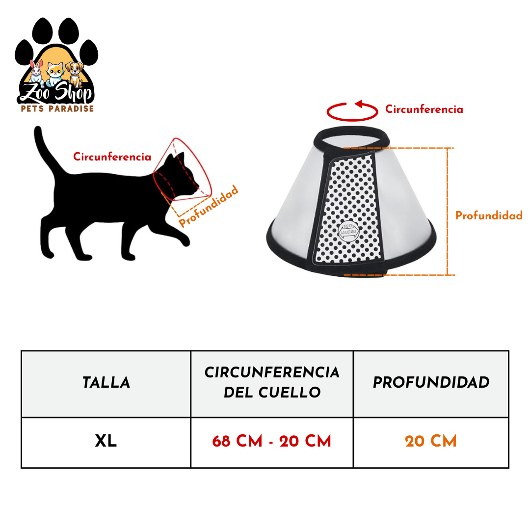 Collar Isabelino de Recuperación - Talla XL