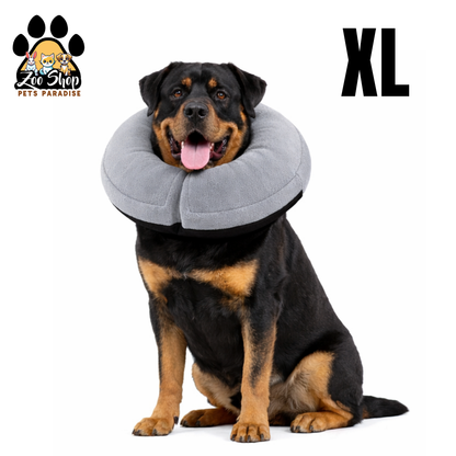 Collar de Recuperación Inflable y Ajustable - Talla XL - Color gris