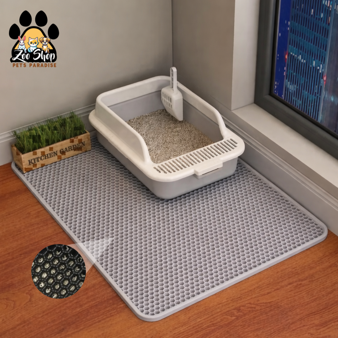 Alfombra para Arenero - Tamaño M (75 X 55 CM) - Color gris