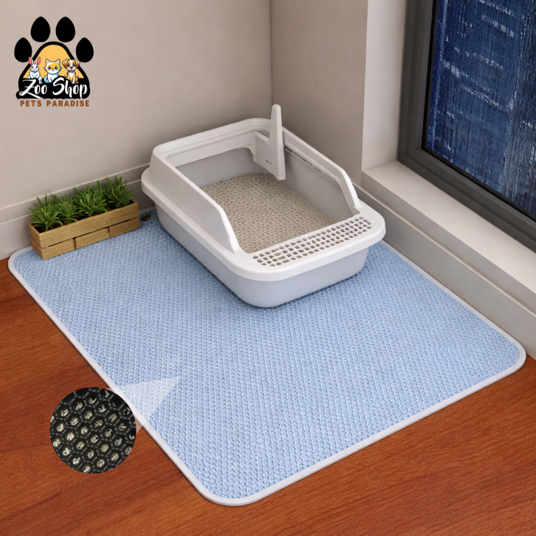 Alfombra para Arenero - Tamaño M (75 X 55 CM) - Color azul