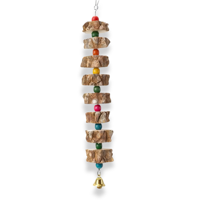 Madera Natural - Accesorio Colgante de Estimulación y Entretenimiento (8 trozos)