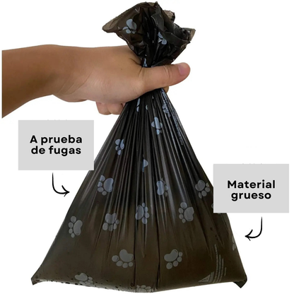 BOLSAS DE DESPERDICIOS - PAQUETE DE 8 ROLLOS