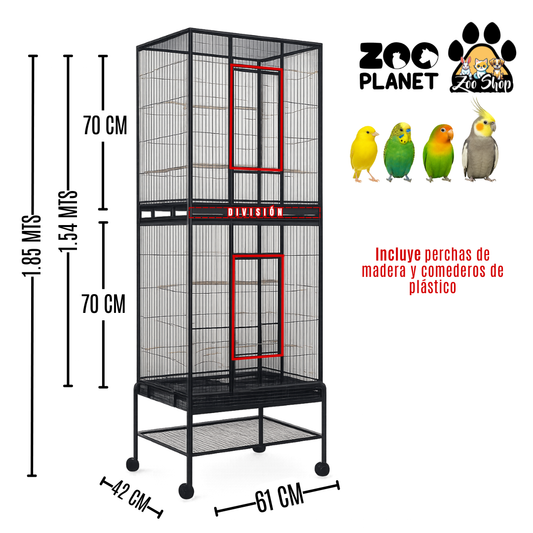Jaula para Aves - Modelo E