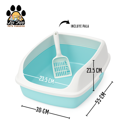 Arenero abierto con borde alto - Color azul